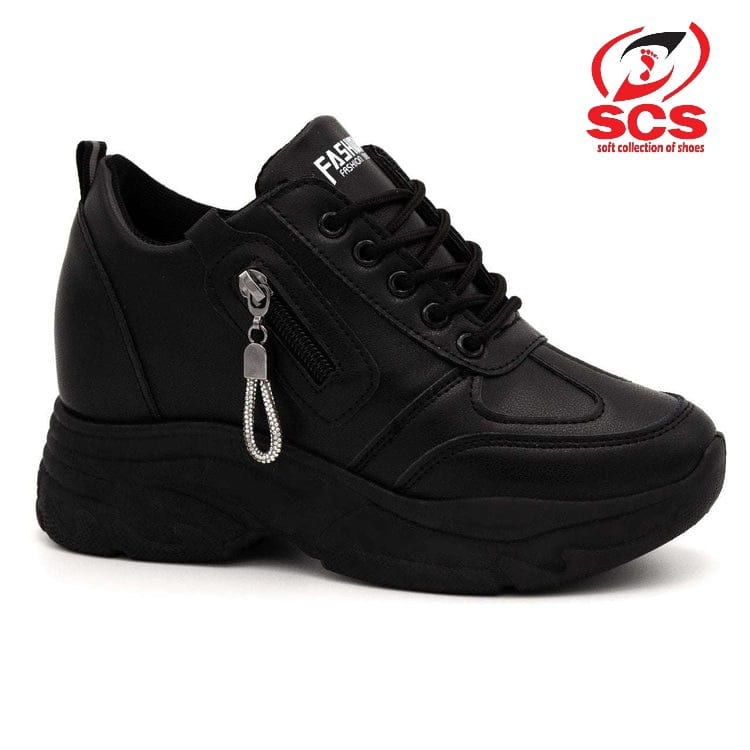 SCS GIRLS SINGLE ZIB CHAIN SNEAKERS SHOES - Image 3