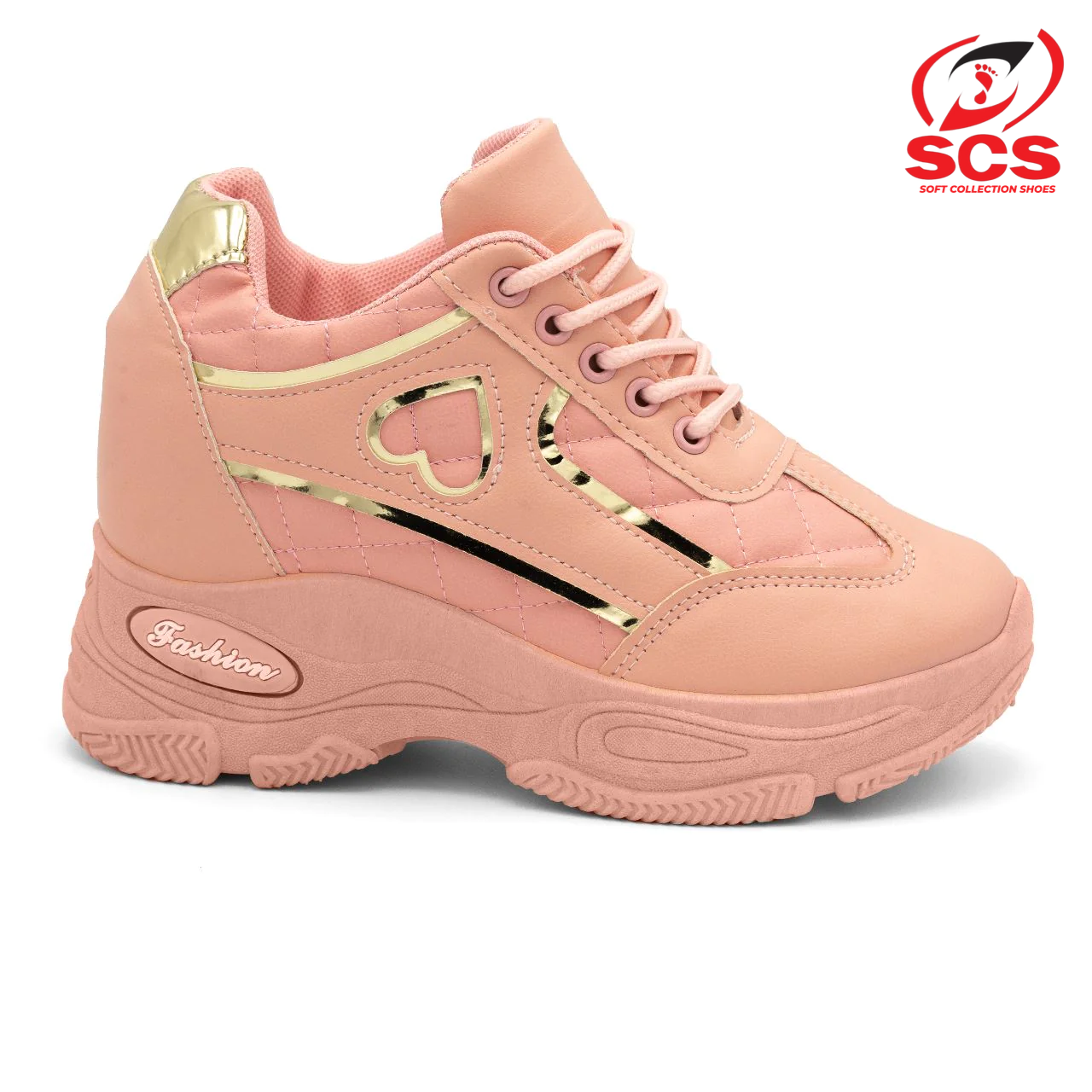 SCS Heart Girls Fashion Sneakers Shoes - Image 2