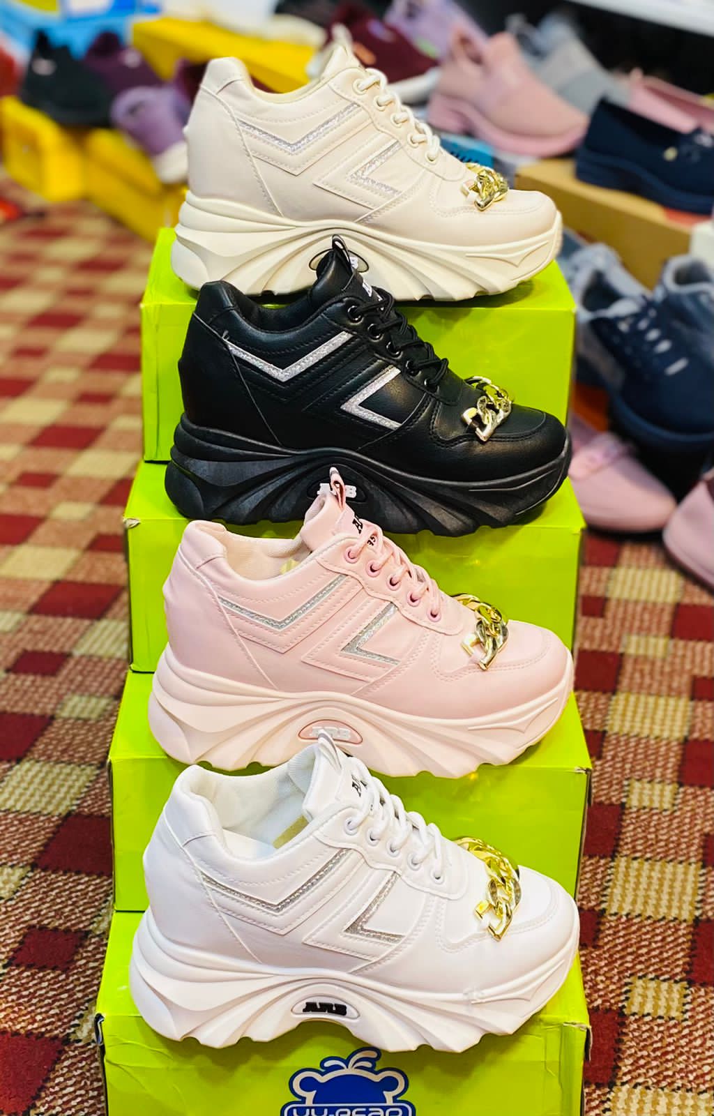 SCS FRONT CHAIN GIRLS SNEAKERS SHOES - Image 5